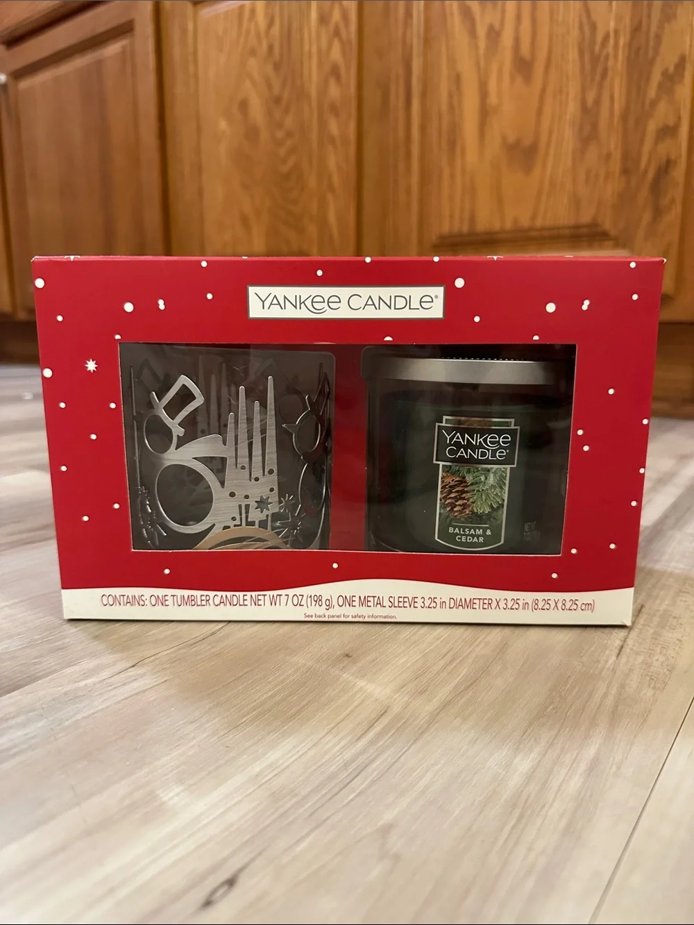 Yankee Candle Red Holiday Tumbler Gift Set with Metal Sleeve